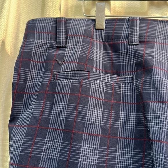 Men’s Callaway Plaid Polyester and Spandex Golf Shorts Size 40 - Picture 6 of 8